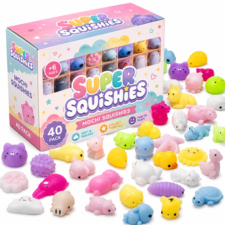 Super Mochi Squishies Mega Value 40pc Box๐๐