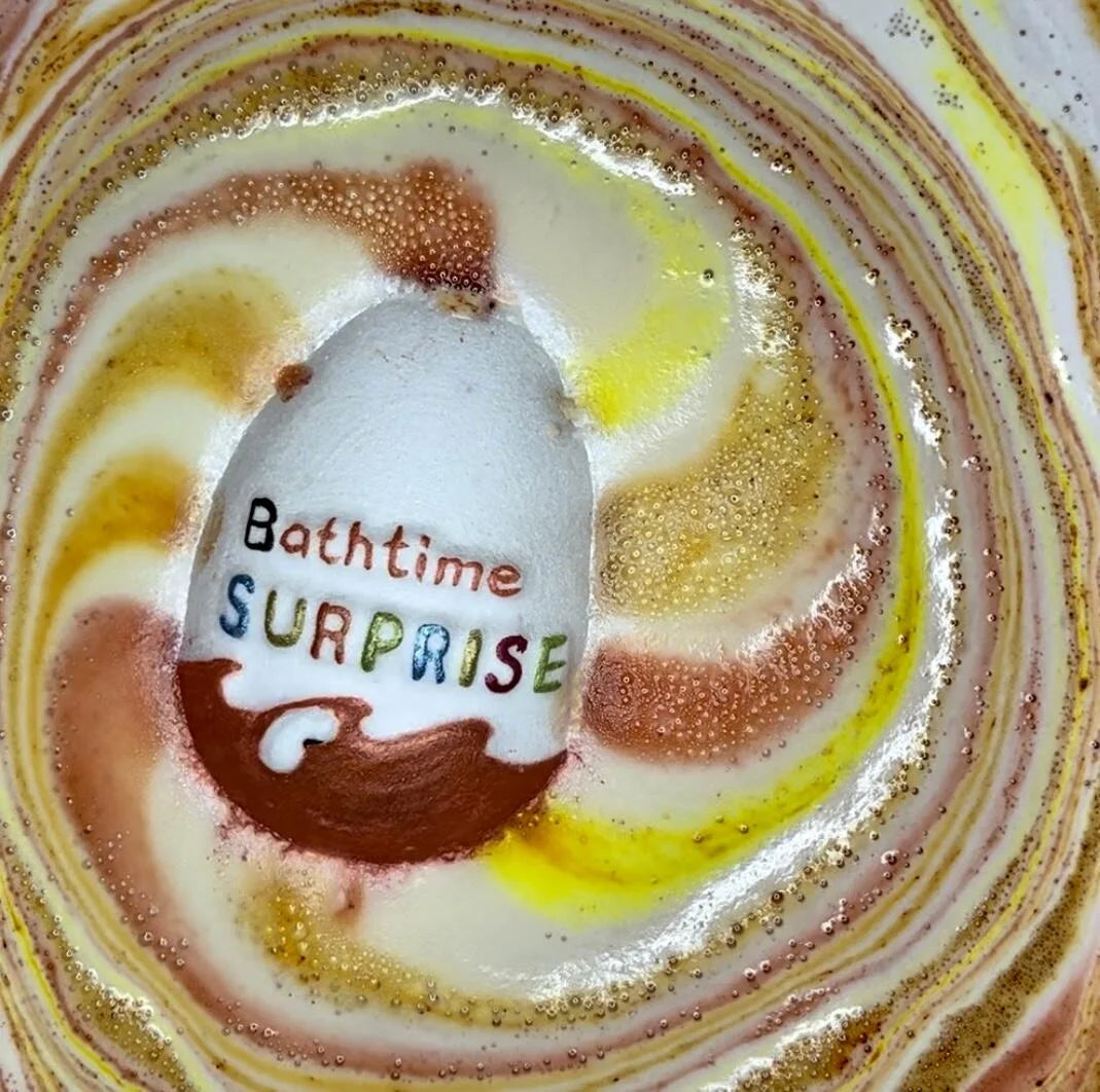 Kinder Surprise Bath Bomb