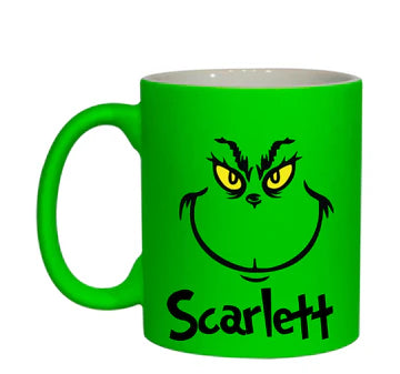 Personalised Grinch mug