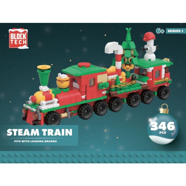 Christmas Block Train 346pc