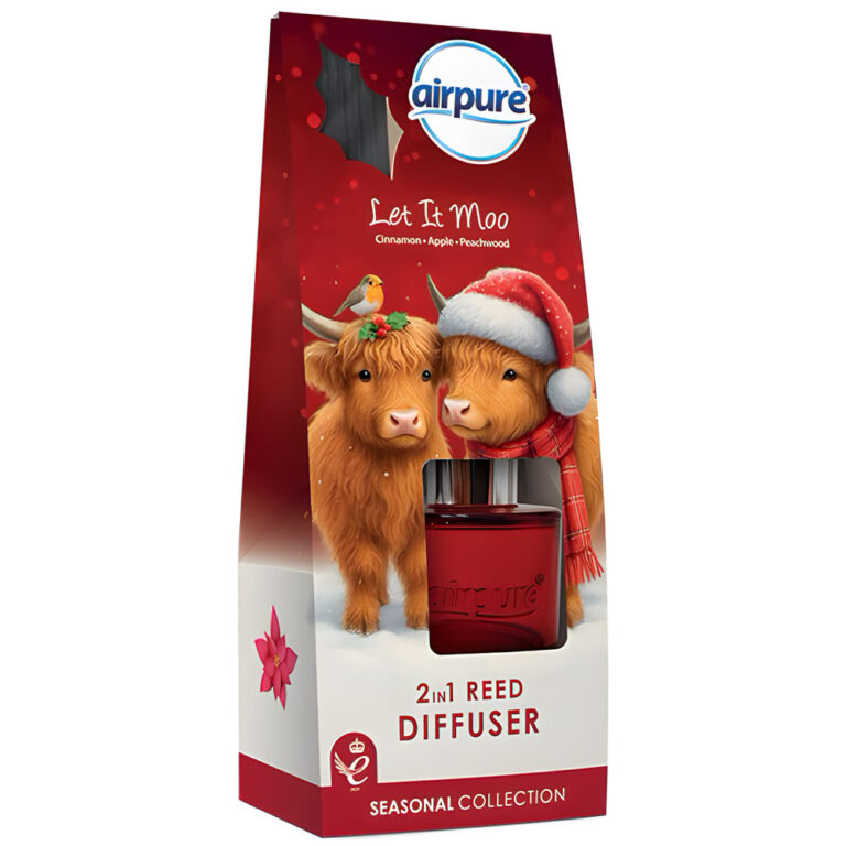 AirPure Christmas Reed Diffuser Let It Moo 30ml