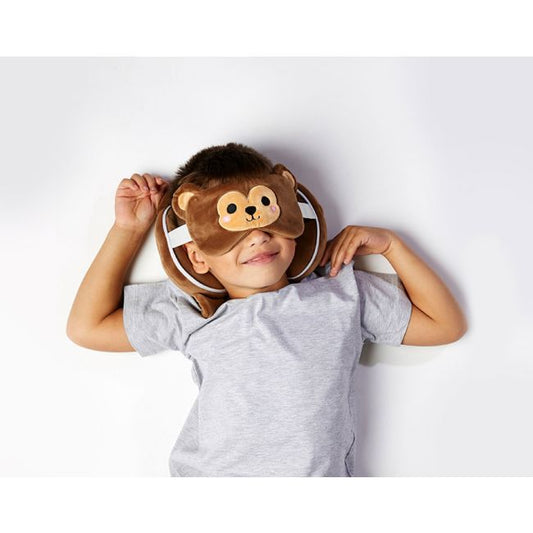 2in1 Travel Pillow & Eye Mask - Monkey