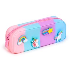 Unicorn Magic Charms Silicone Pencil Case, 19cm