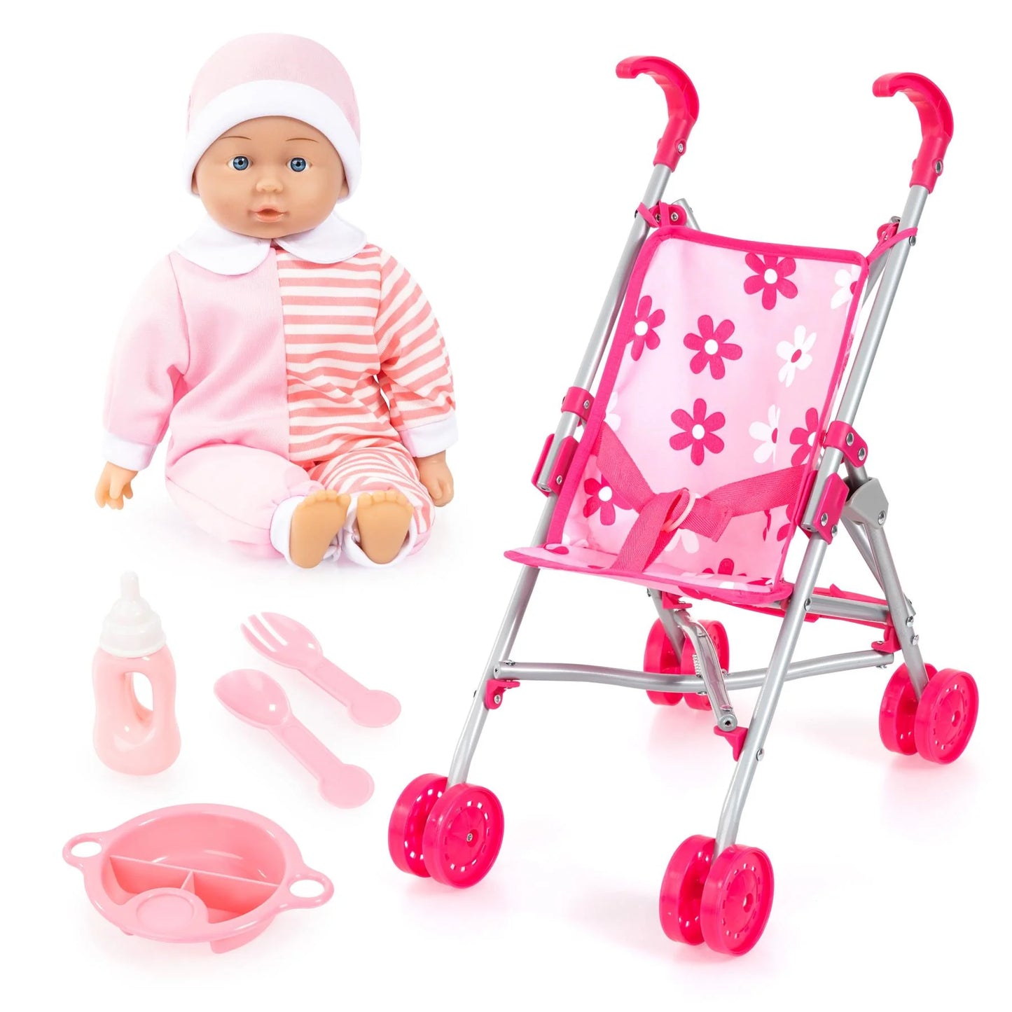 Bayer Dolls Buggy with 36cm Doll and Accessories