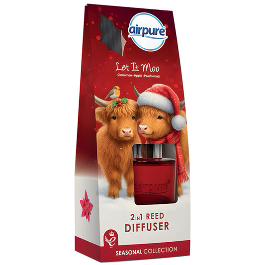 AirPure Christmas Reed Diffuser Let It Moo 30ml