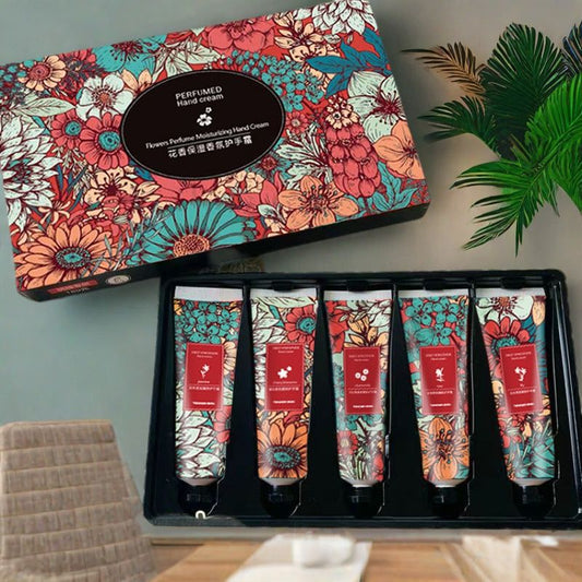 CaiJi 5pcs Perfumed Moisturising Hand Cream Gift Set 5 x 30g