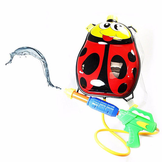 Childrens Novelty Ladybird Water Holding Tank With Attached Water Gun for Outdoors
