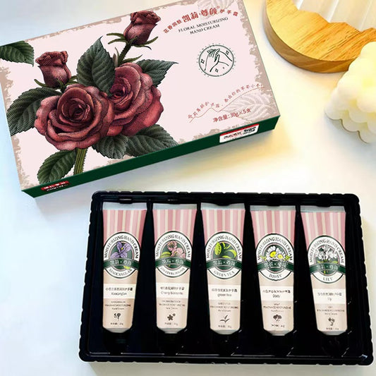 Floral Moisturising 5pcs Perfumed Moisturising Hand Cream Gift Set 5 x 30g