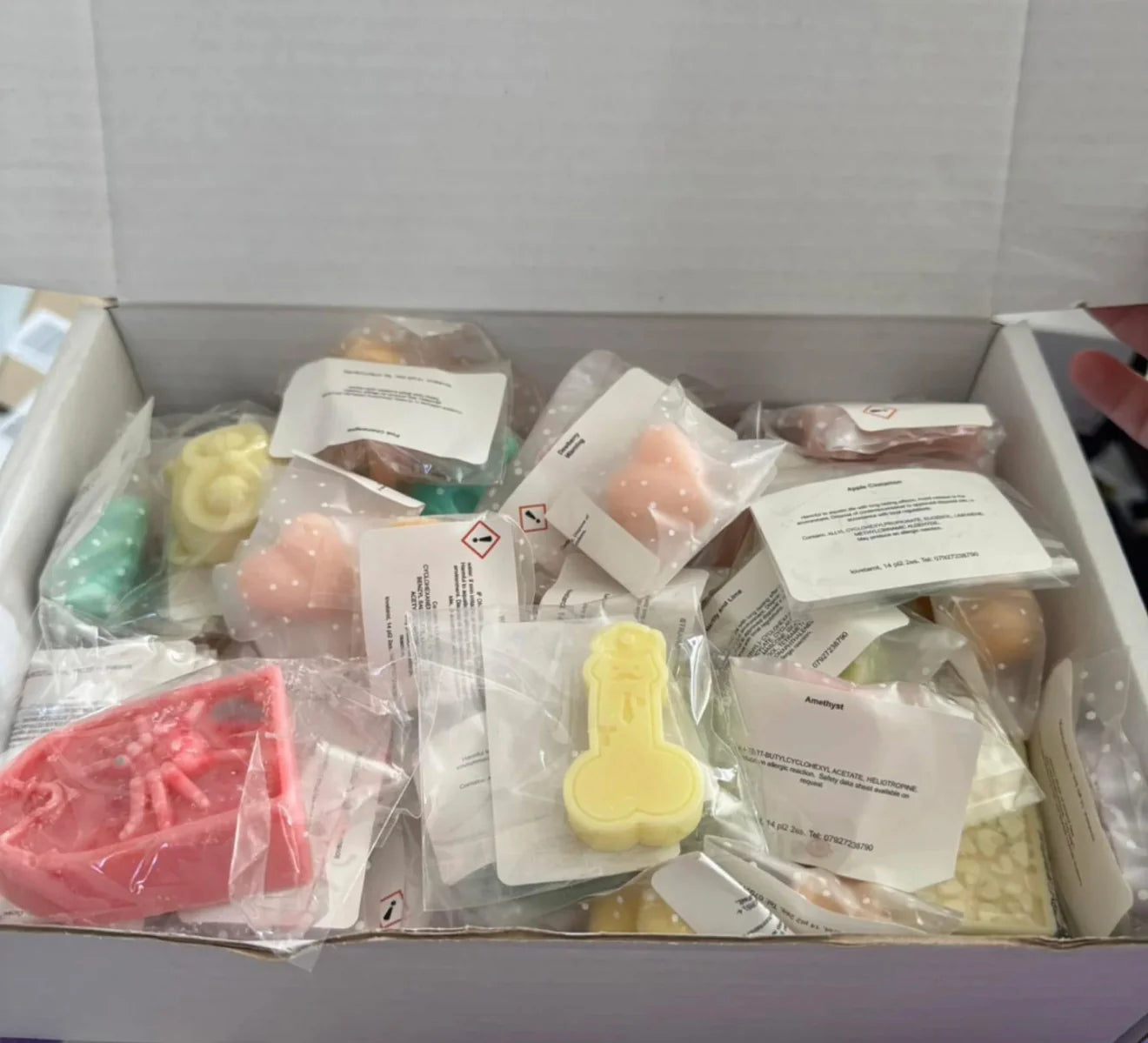 Sample wax box