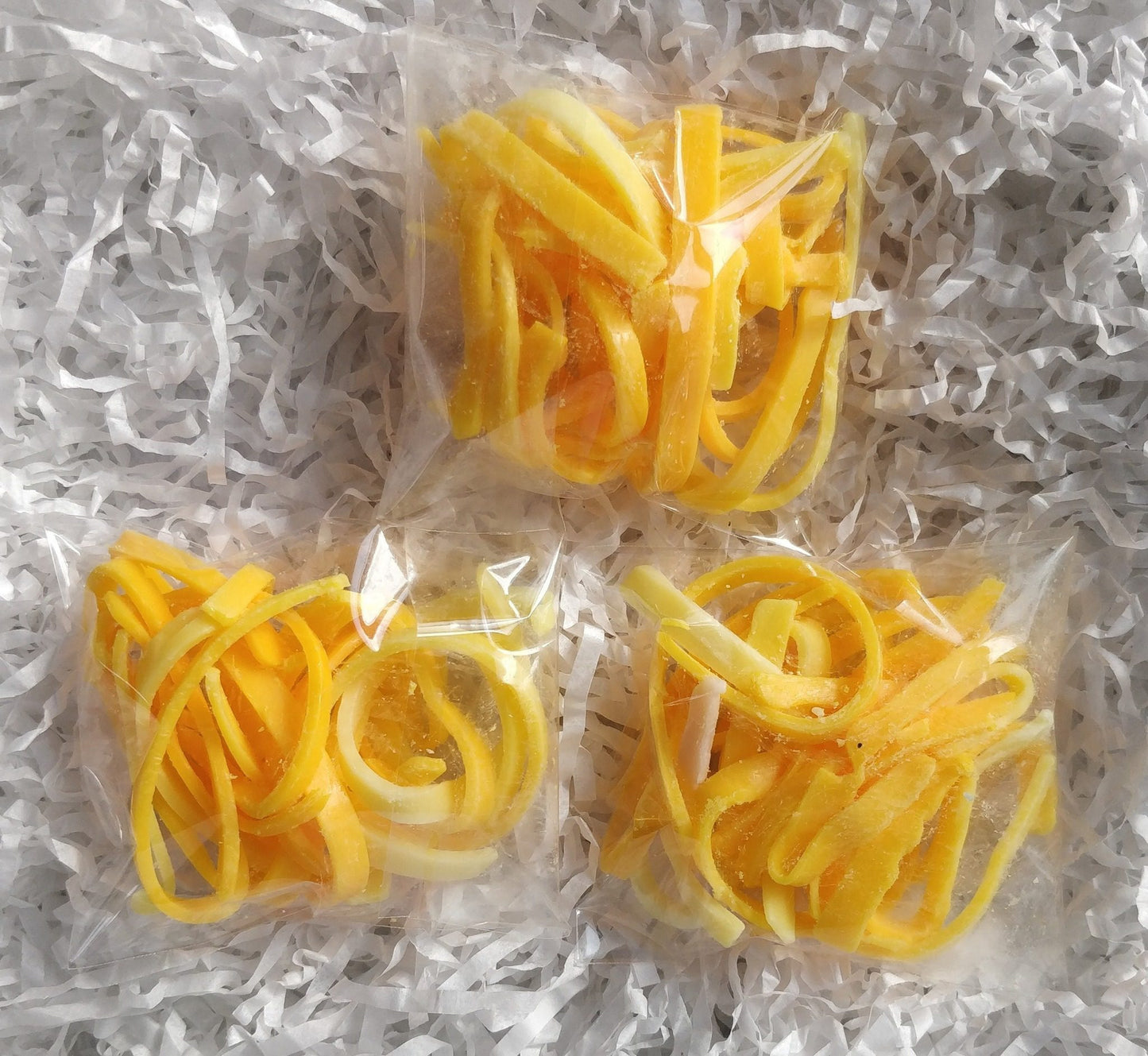 Lemon Sherbet Spaghetti Soap Sample