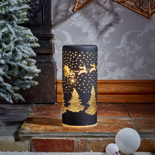 Three Kings Glass WonderLight Festive Lantern - Onyx