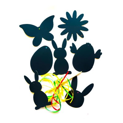 Easter Scraper Foil Decorations Kit ( Makes 6 )